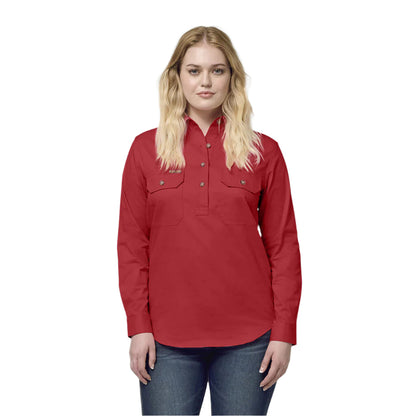 Hard Yakka Women'S Heritage Closed Front Drill Shirt (Y08399)