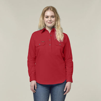 Hard Yakka Women'S Heritage Closed Front Drill Shirt (Y08399)
