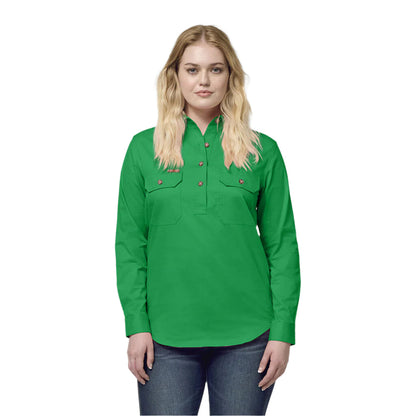 Hard Yakka Women'S Heritage Closed Front Drill Shirt (Y08399)