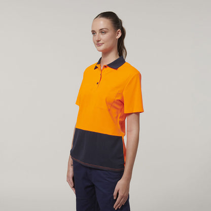 Hard Yakka Women's Short Sleeve Hi Vis Polo (Y08601)