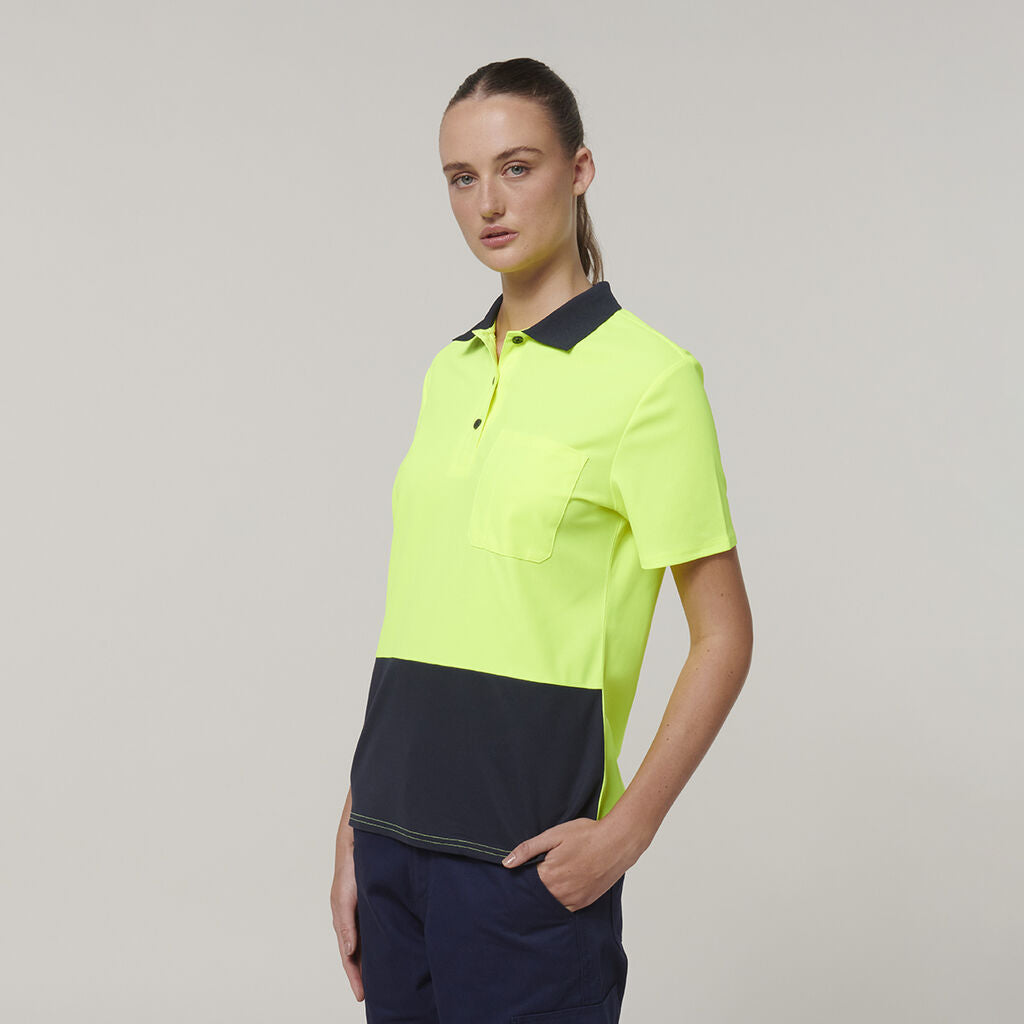 Hard Yakka Women's Short Sleeve Hi Vis Polo (Y08601)