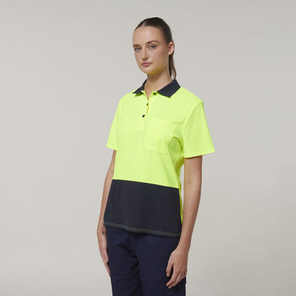 Hard Yakka Women's Short Sleeve Hi Vis Polo (Y08601)