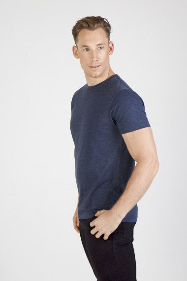 Ramo-Ramo Mens Marl Crew Neck T-shirt	(new)--Uniform Wholesalers - 1