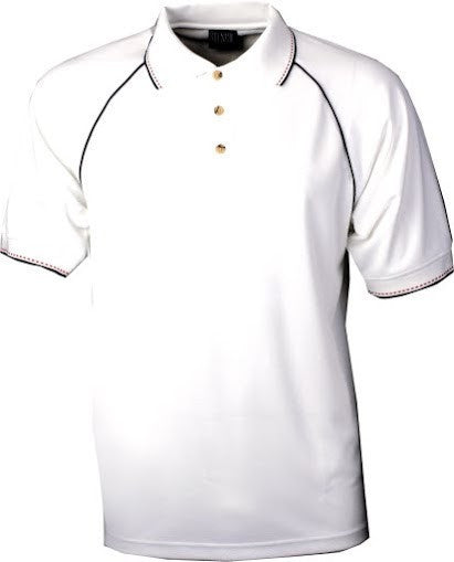 Stencil-Stencil Original Cool Dry Polo-White/Navy/Red / XS-Uniform Wholesalers - 1