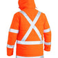 Bisley Taped Hi Vis Puffer Jacket With X Back (BJ6379XT)