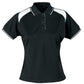 Stencil-Stencil Ladies' Club Cool Dry Polo-Black/White / 8-Uniform Wholesalers - 11