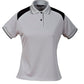 Stencil-Stencil Ladies' Club Cool Dry Polo-Silver/Black / 8-Uniform Wholesalers - 3