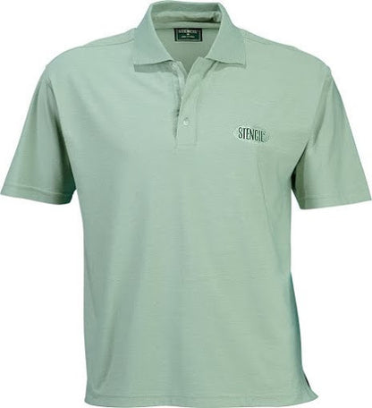 Stencil-Stencil Men's Solar-Lite Polo-Mid Green / S-Uniform Wholesalers - 6