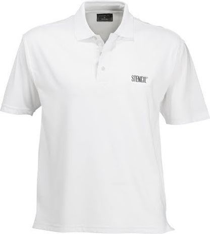 Stencil-Stencil Men's Solar-Lite Polo-White / S-Uniform Wholesalers - 1