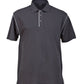 Stencil-Stencil Men's Bio-Weave Polo-Charcoal/Pale Blue / S-Uniform Wholesalers - 7