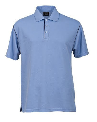 Stencil-Stencil Men's Bio-Weave Polo-Ocean Blue/Navy / S-Uniform Wholesalers - 5