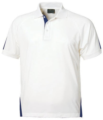 Stencil-Stencil Men's Team Polo-White/Navy / S-Uniform Wholesalers - 1