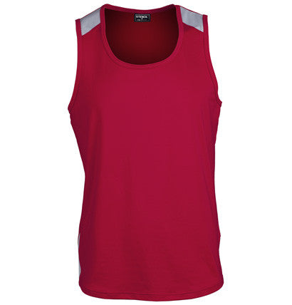 Stencil-Stencil Men's Team Singlet-Red/Silver / S-Uniform Wholesalers - 4