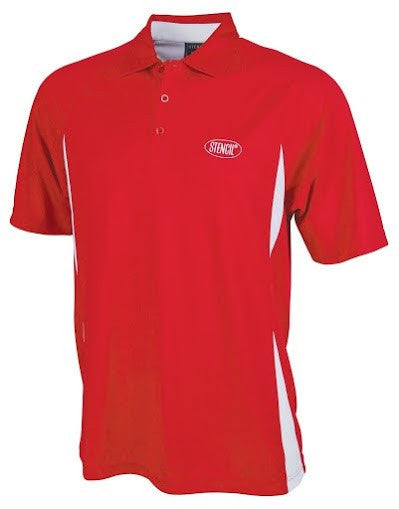 Stencil-Stencil Men's Arctic Polo-Red/White / S-Uniform Wholesalers - 5