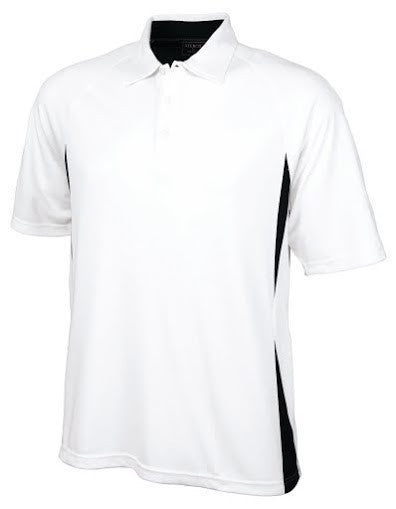 Stencil-Stencil Men's Arctic Polo-White/Navy / S-Uniform Wholesalers - 1
