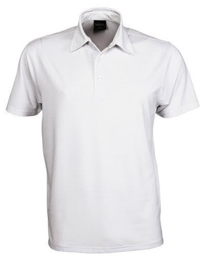 Stencil-Stencil Men's SilverTech Polo-White/Silver / S-Uniform Wholesalers - 1