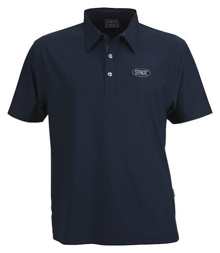 Stencil-Stencil Men's Argent Polo-Navy / S-Uniform Wholesalers - 5