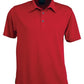 Stencil-Stencil Men's Argent Polo-Red ( indent colours ) / S-Uniform Wholesalers - 6