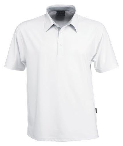 Stencil-Stencil Men's Argent Polo-White / S-Uniform Wholesalers - 1