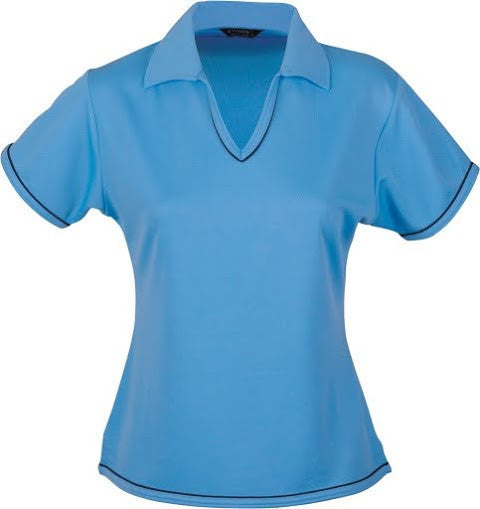 Stencil-Stencil Ladies' Cool Dry Polo 1st (12 Colour)-Bomini Blue/Navy / 8-Uniform Wholesalers - 7
