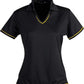 Stencil-Stencil Ladies' Cool Dry Polo 1st (12 Colour)-Black/Gold / 8-Uniform Wholesalers - 11