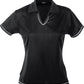 Stencil-Stencil Ladies' Cool Dry Polo 1st (12 Colour)-Black/White / 8-Uniform Wholesalers - 2