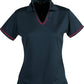 Stencil-Stencil Ladies' Cool Dry Polo 1st (12 Colour)-Navy/Red / 8-Uniform Wholesalers - 10
