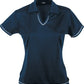 Stencil-Stencil Ladies' Cool Dry Polo 1st (12 Colour)-Navy/White / 8-Uniform Wholesalers - 9