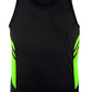 Aussie Pacific-Aussie Pacific Mens Tasman Singlet-Black/Neon Green / S-Uniform Wholesalers - 3