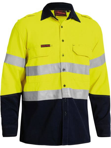 Bisley Tencate Tecasafe® Plus 700 Taped Hi Vis Fr Vented Shirt (BS8082T)