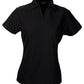 Stencil-Stencil Ladies' Solar-Lite Polo-Black / 8-Uniform Wholesalers - 12