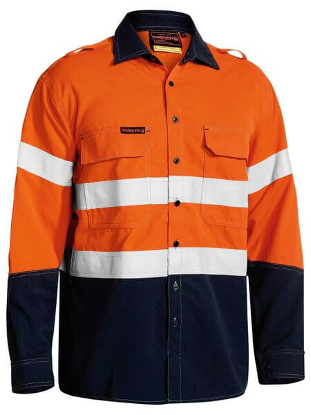 Bisley Tencate Tecasafe® Plus 700 Taped Hi Vis Fr Vented Shirt (BS8082T)