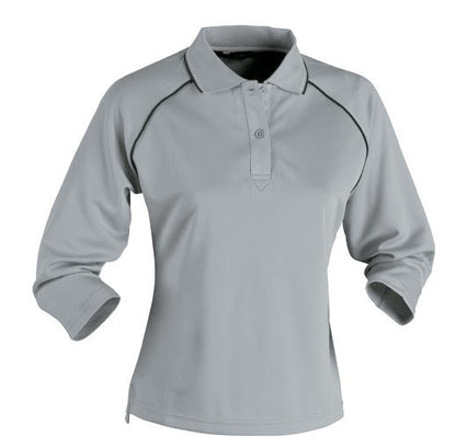 Stencil-Stencil Ladies' Cool Dry Polo-Silver/Navy/White / 8-Uniform Wholesalers - 4