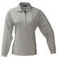 Stencil-Stencil Ladies Long Sleeve Team Polo-Silver/Navy / 8-Uniform Wholesalers - 2