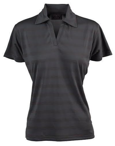 Stencil-Stencil Ladies' Ice Cool Polo-Charcoal/Charcoal / 8-Uniform Wholesalers - 2
