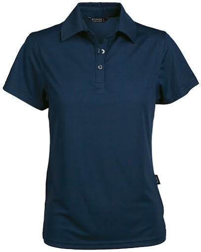 Stencil-Stencil Ladies' Glacier Polo-Navy / 8-Uniform Wholesalers - 5