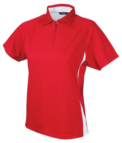 Stencil-Stencil Ladies' Arctic Polo-Red/White / 8-Uniform Wholesalers - 5
