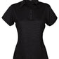 Stencil-Stencil Ladies' SilverTech Polo-Black/Silver / 8-Uniform Wholesalers - 6