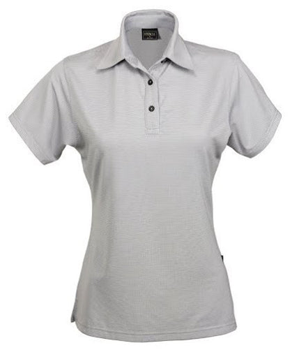 Stencil-Stencil Ladies' SilverTech Polo-Grey/Silver / 8-Uniform Wholesalers - 2