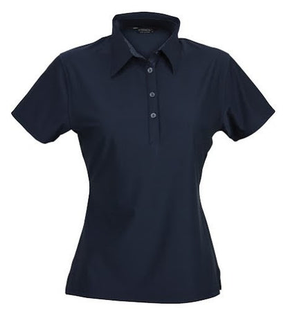 Stencil-Stencil Ladies' Argent Polo-Navy / 8-Uniform Wholesalers - 6