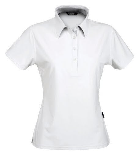Stencil-Stencil Ladies' Argent Polo-White / 8-Uniform Wholesalers - 2
