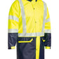 Bisley Taped Two Tone Hi-Vis Stretch PU Rain Coat(BJ6935HT)