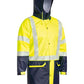 Bisley Taped Two Tone Hi-Vis Stretch PU Rain Coat(BJ6935HT)