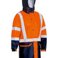 Bisley Taped Two Tone Hi-Vis Stretch PU Rain Coat(BJ6935HT)