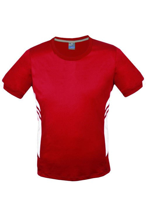 Aussie Pacific-Aussie Pacific Mens Tasman Tee(3rd 6 colors)-S / Red/White-Uniform Wholesalers - 4