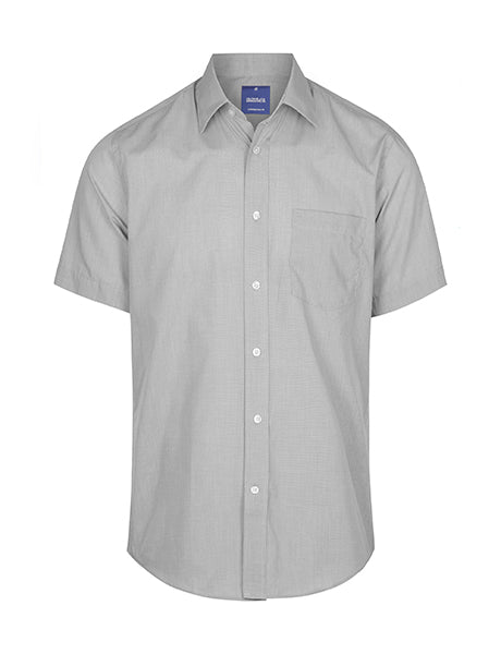 Gloweave Mens Puppy Tooth Check S/S Shirt (1267S)