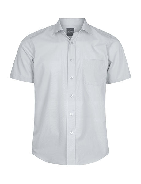 Gloweave Men's Premium Poplin Short Sleeve Shirt (1272S)