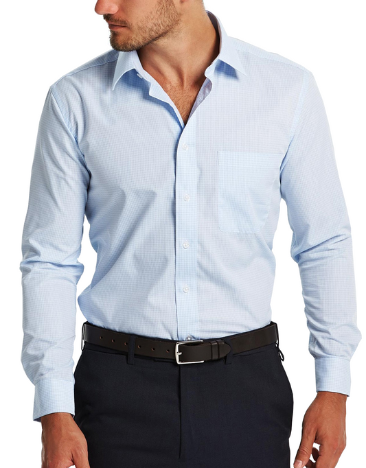 Gloweave Mens Textured Check L/S Shirt (1295L)