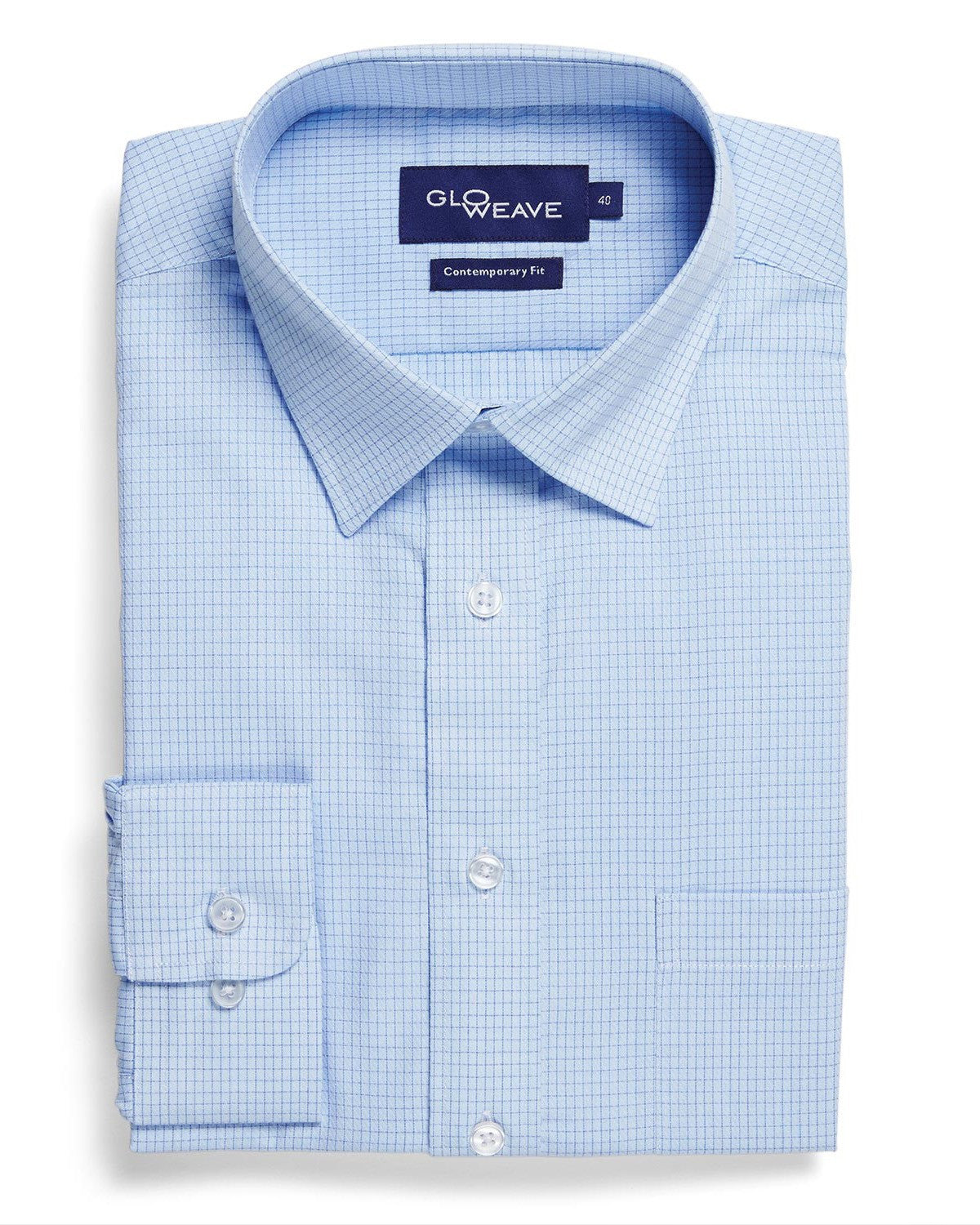 Gloweave Mens Textured Check L/S Shirt (1295L)