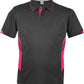 Aussie Pacific-Aussie Pacific Mens Tasman Polo( 1st 10 colors)-S / Slate/Neon pink-Uniform Wholesalers - 13